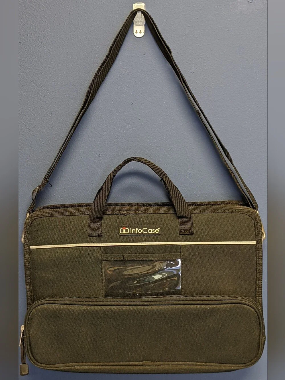 InfoCase Chromebook & Laptop Bag w/ Pouch - Black - Used Good Condition